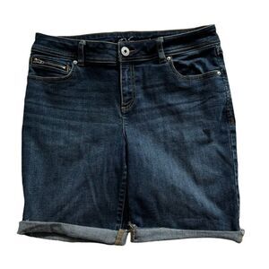Inc Women’s Denim Shorts Cuff Boho Jorts  SZ 10
